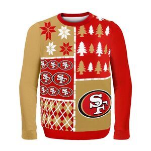New Size Small FOCO NFL Mens NFL Busy Block Ugly Sweater